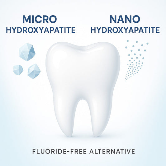 Micro vs Nano Hydroxyapatite toothpaste comparison – fluoride-free natural alternative for stronger teeth